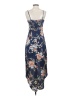 Lulus 100% Polyester Floral Blue Casual Dress Size S - photo 2