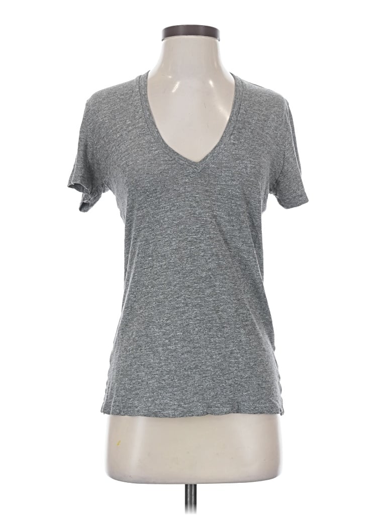 Pre-owned Monrow Short Sleeve T-shirt In Gray