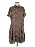 Gilli 100% Polyester Polka Dots Brown Casual Dress Size XL - photo 1