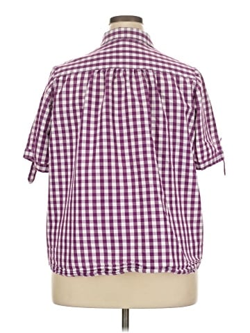 Roaman's Short Sleeve Button-Down Shirt (view 2)