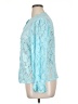 Unbranded 100% Polyester Blue Long Sleeve Blouse Size 1X - photo 5