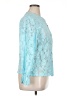 Unbranded 100% Polyester Blue Long Sleeve Blouse Size 1X - photo 4