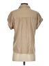 BeachLunchLounge 100% Viscose Tan Short Sleeve Blouse Size S - photo 2