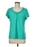 St. John's Bay Teal Short Sleeve Top Size M - photo 1