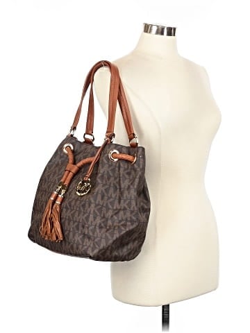 MICHAEL Michael Kors Leather Bucket Bag (view 2)