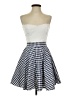 Emmelee Checkered-gingham White Cocktail Dress Size S - photo 1