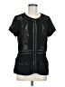 Ann Taylor 100% Polyester Black Short Sleeve Blouse Size 6 (tall) - photo 1