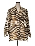 Ruby Rd. 100% Polyester Animal Print Gold 3/4 Sleeve Blouse Size 16 - photo 1