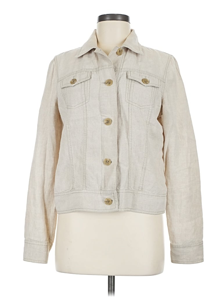 Pre-owned Liz Claiborne Jacket In Ivory
