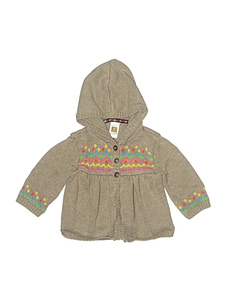 Pre-owned Carter's Babies' Poncho In Tan