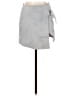 Understated Leather 100% Leather Solid Gray Leather Skirt Size XS - photo 1