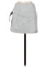 Understated Leather 100% Leather Solid Gray Leather Skirt Size XS - photo 2