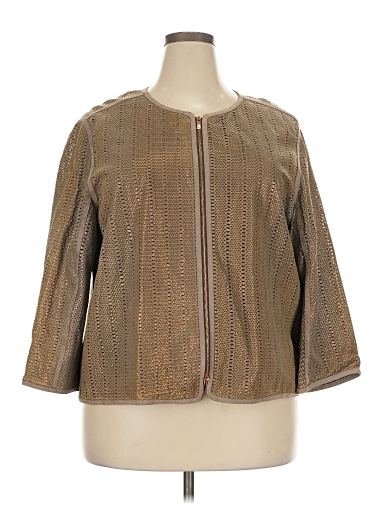 Pre-owned Lafayette 148 Cardigan Sweater In Brown