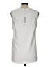 Max Mara 100% Silk White Sleeveless T-Shirt Size L - photo 2
