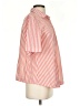 Isabella Sinclair 100% Cotton Stripes Orange Short Sleeve Blouse Size S - photo 4