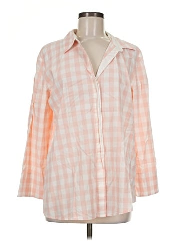Lafayette 148 New York 3/4 Sleeve Button-Down Shirt (view 1)