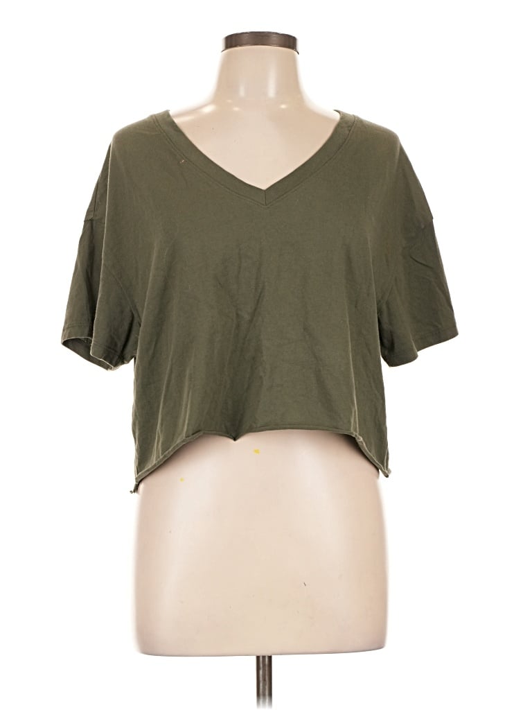 Pre-owned Wild Fable Short Sleeve T-shirt In Green