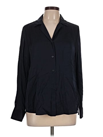 Quince Long Sleeve Silk Top (view 1)