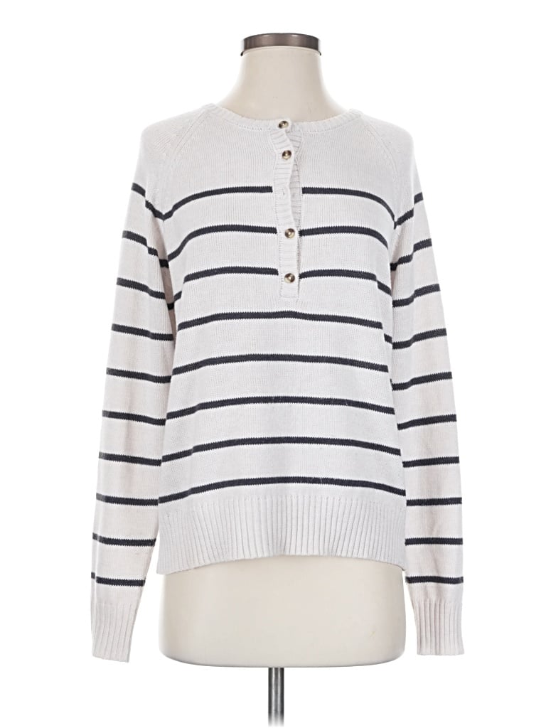 Pre-owned Z Supply Long Sleeve Top White Turtleneck Tops
