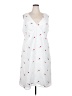 Shein 100% Polyester Hearts White Casual Dress Size 4xl - photo 1