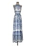 Ann Taylor LOFT Paisley Blue Casual Dress Size XS - photo 1