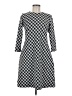 Taylor Houndstooth Black Casual Dress Size 6 - photo 1