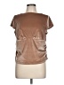 A New Day Metallic Brown Short Sleeve Top Size L - photo 1