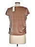 A New Day Metallic Brown Short Sleeve Top Size L - photo 2