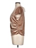 A New Day Metallic Brown Short Sleeve Top Size L - photo 5