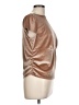 A New Day Metallic Brown Short Sleeve Top Size L - photo 4