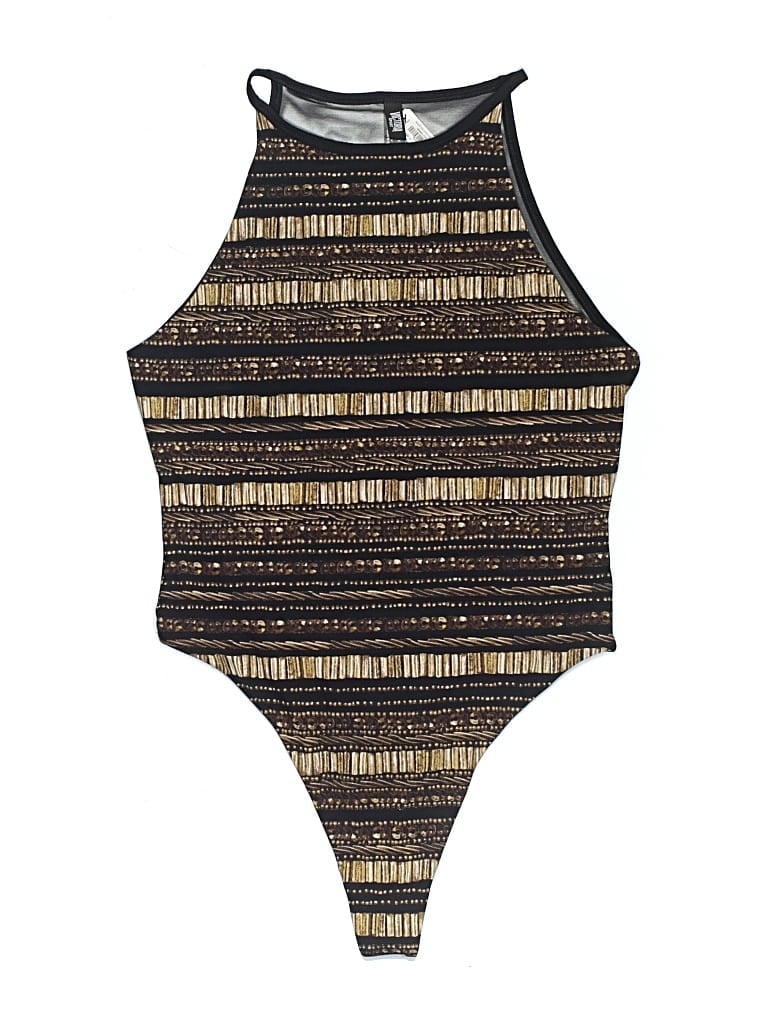 Victoria Sport Bodysuit In Gold