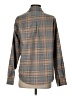 BKE Plaid Gray Long Sleeve Blouse Size XS - photo 2