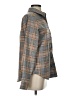 BKE Plaid Gray Long Sleeve Blouse Size XS - photo 4
