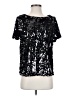 Ann Taylor Black Short Sleeve Blouse Size S - photo 1