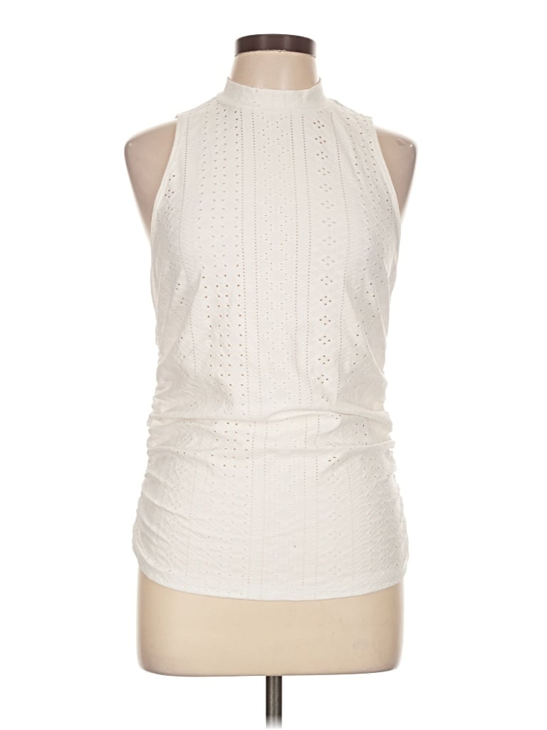 Pre-owned Shein Sleeveless Blouse In Ivory