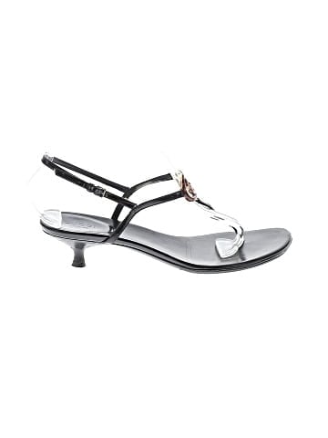 Gucci Leather GG kitten heel sandals (view 1)