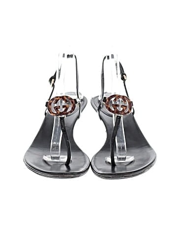 Gucci Leather GG kitten heel sandals (view 2)