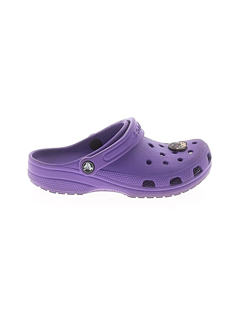 Pre-owned Crocs Kids' Clogs In Purple
