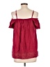 Xhilaration 100% Rayon Red Sleeveless Blouse Size L - photo 2
