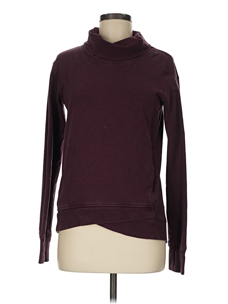 Pre-owned Lululemon Athletica Turtleneck Sweater In Burgundy