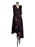 DKNY 100% Polyester Print Black Cocktail Dress Size 12 - photo 1