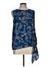 Pleione Blue Sleeveless Blouse Size L (estimated) - photo 1