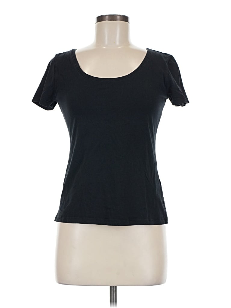 Pre-owned H&m Short Sleeve T-shirt In Black