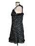 Aqua 100% Polyester Stars Black Cocktail Dress Size L - photo 5