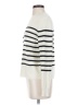 MNG Stripes Ivory Turtleneck Sweater Size S - photo 5