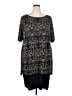 Connected Apparel Gray Casual Dress Size 22 - photo 1