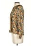Cotélac 100% Viscose Floral Yellow Long Sleeve Blouse Size XS (0) - photo 5