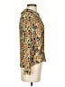 Cotélac 100% Viscose Floral Yellow Long Sleeve Blouse Size XS (0) - photo 4