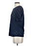 Wrapper Blue Short Sleeve Blouse Size S - photo 5