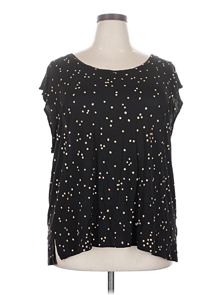 Pre-owned H&m Sleeveless T-shirt In Black